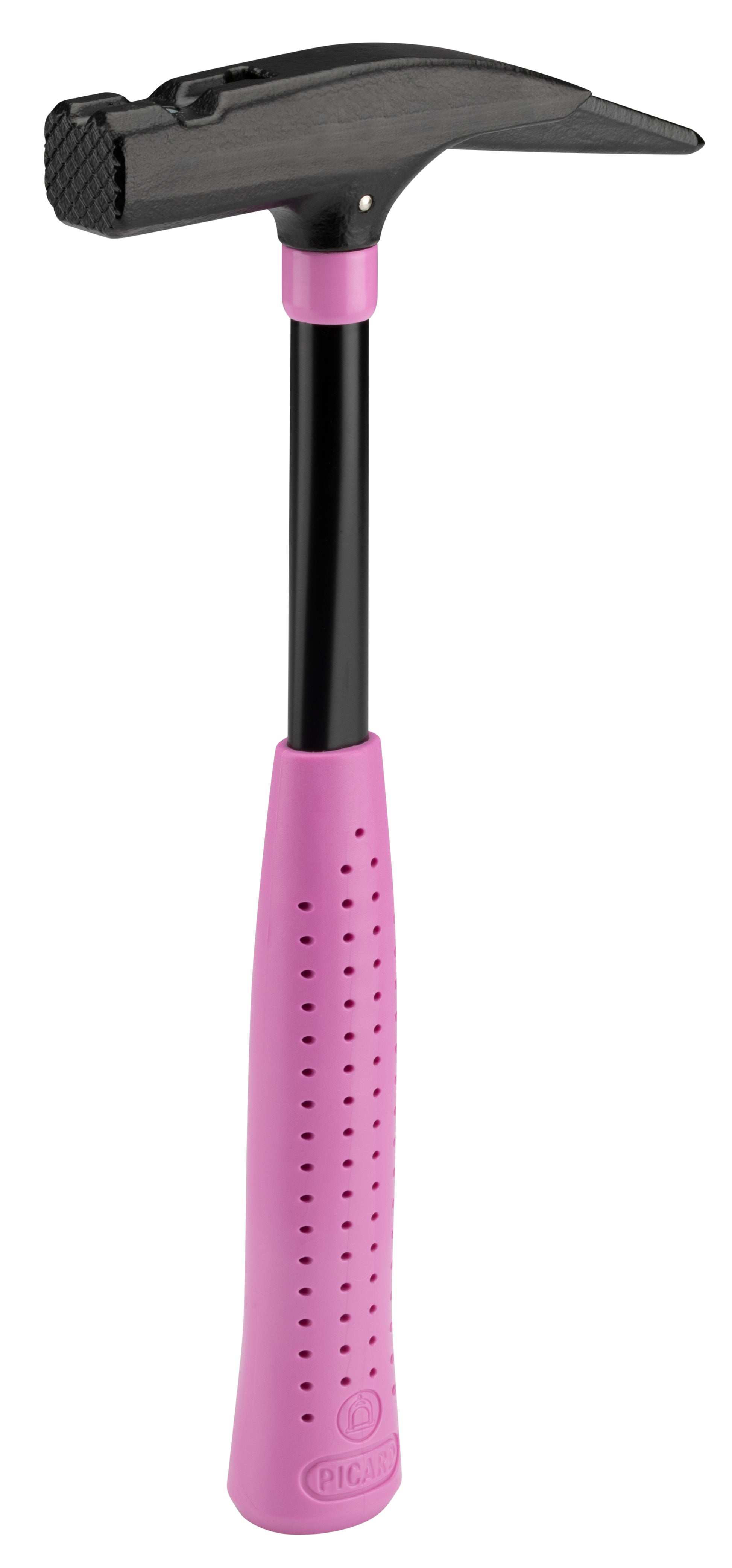 Front view of Heavy Duty“corrosion-resistant pink hammer for carpenters”